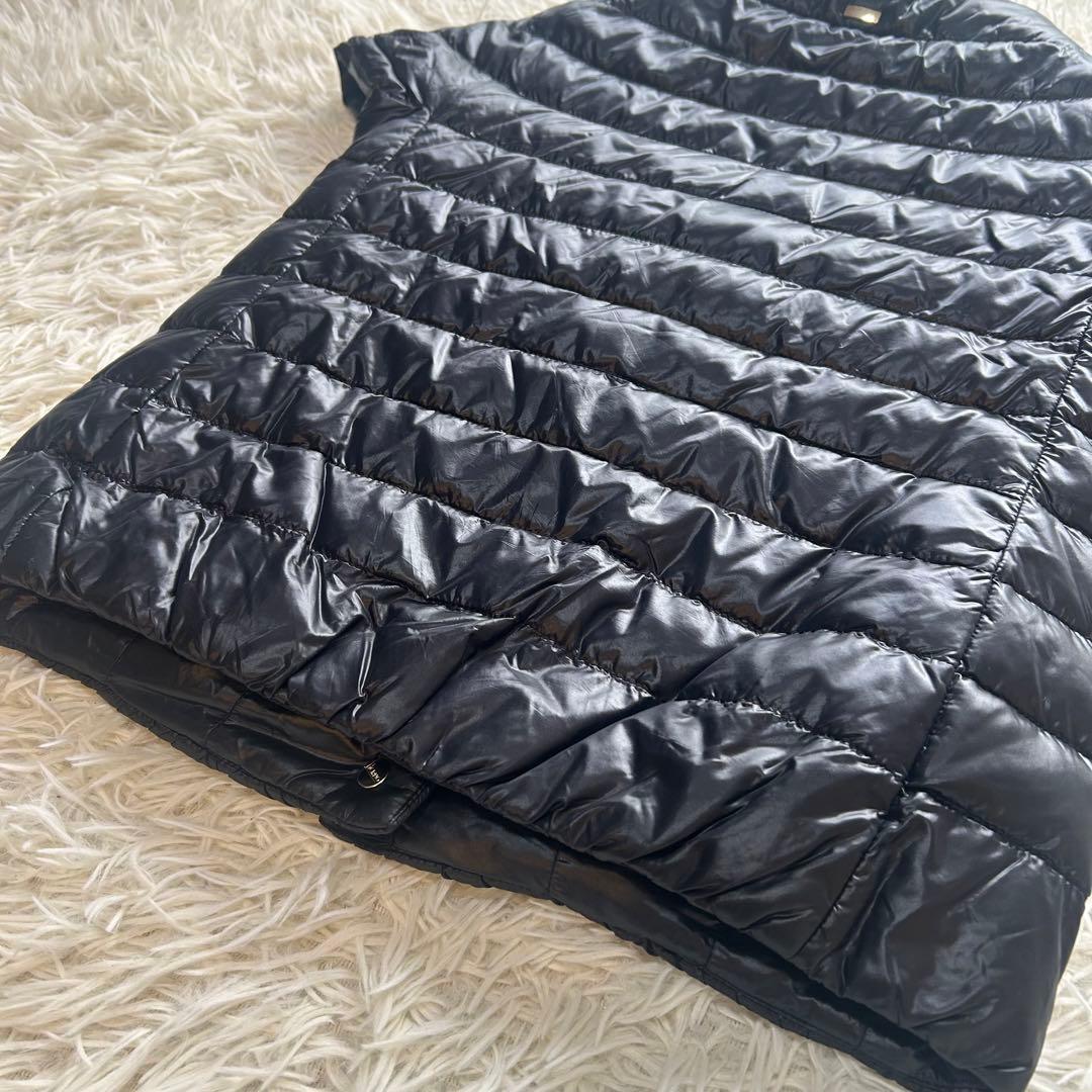 美品 HERNO ICONICO エミリア ケープ ダウンベスト 半袖　38 黒