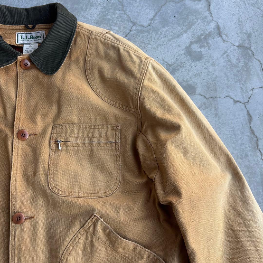 L.L.Bean ダックワークジャケット カバーオール USA製 ライナー脱着
