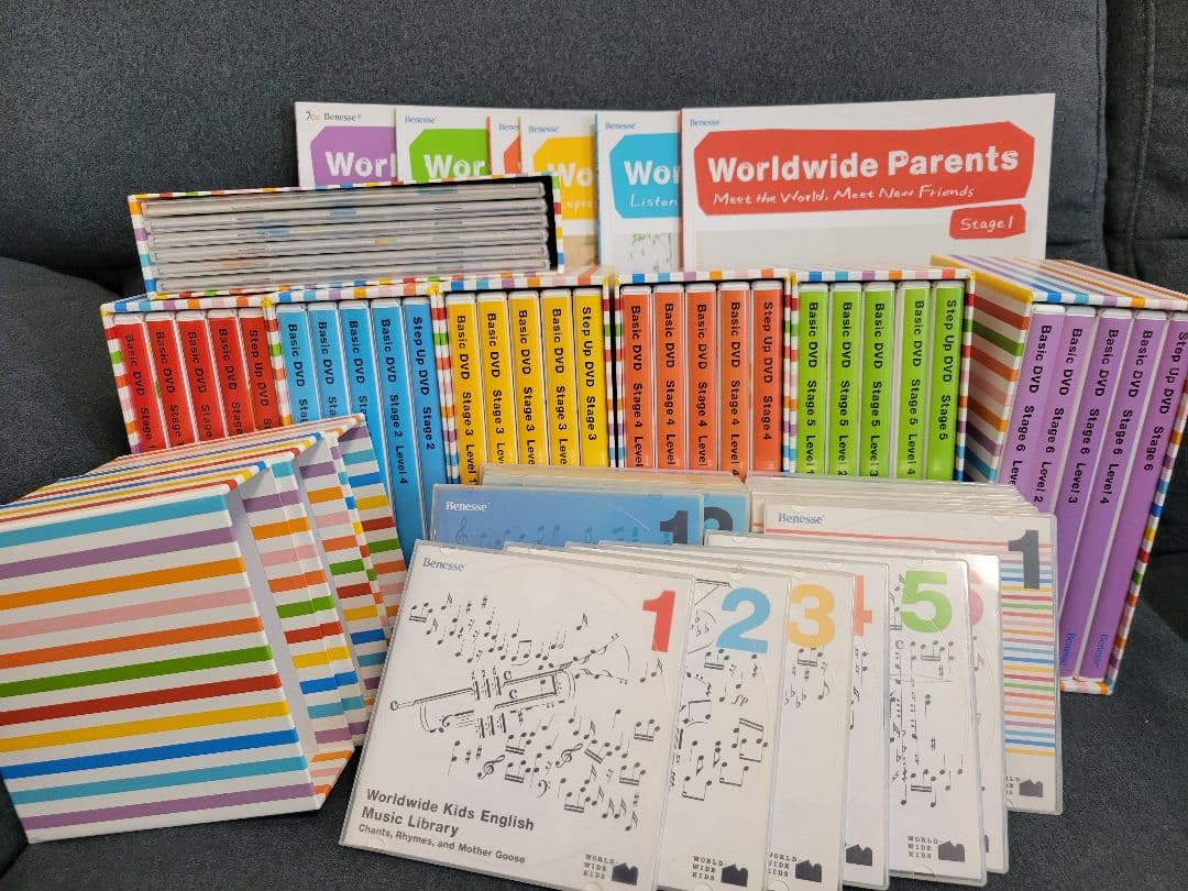 ワールドワイドキッズステージ1～6　CDDVD セット