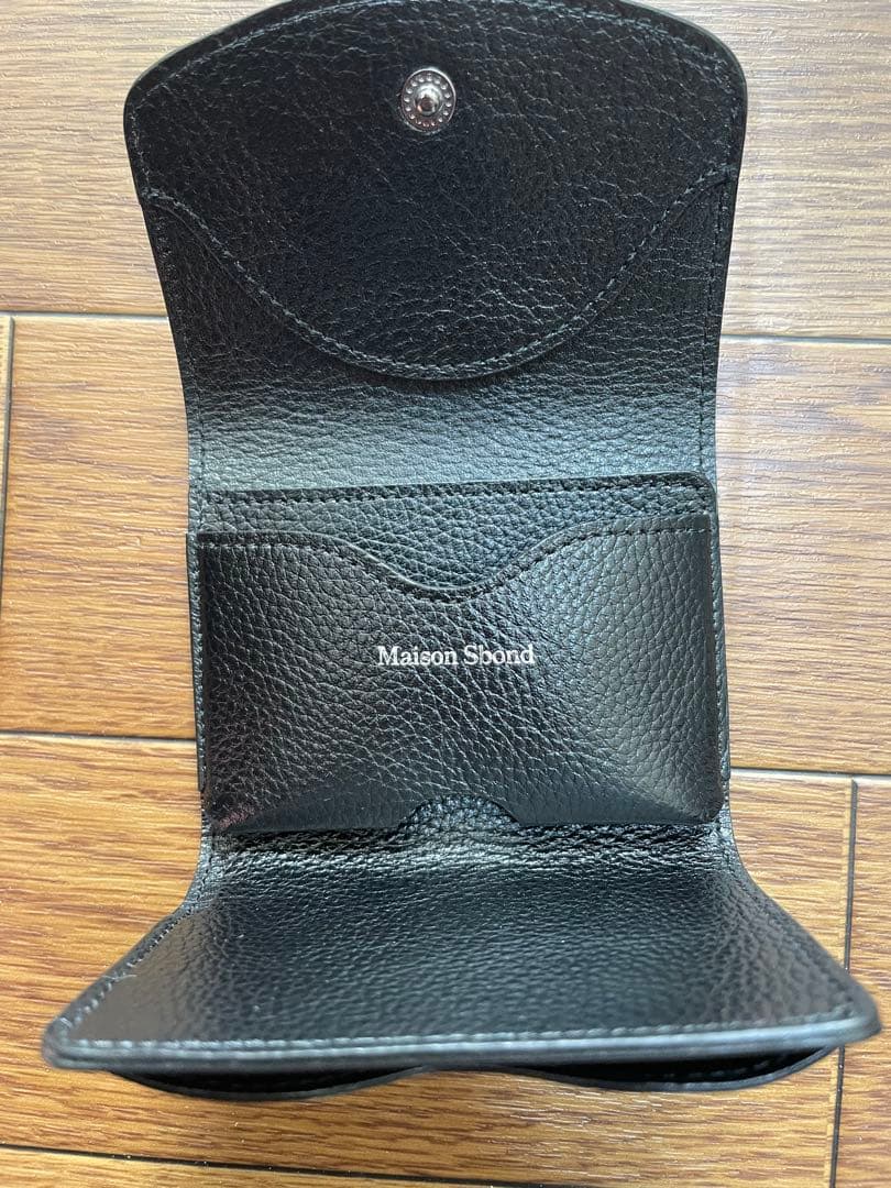 Maison Sbond 三つ折り財布 ブラック