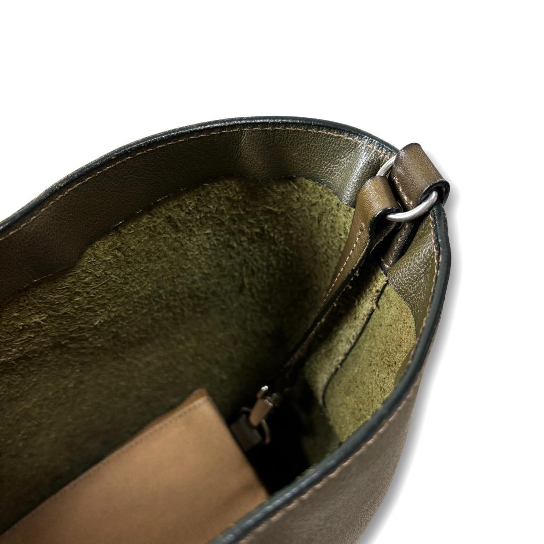 SOMES SADDLE トートバッグ レザー 革 本革 オリーブ カーキ