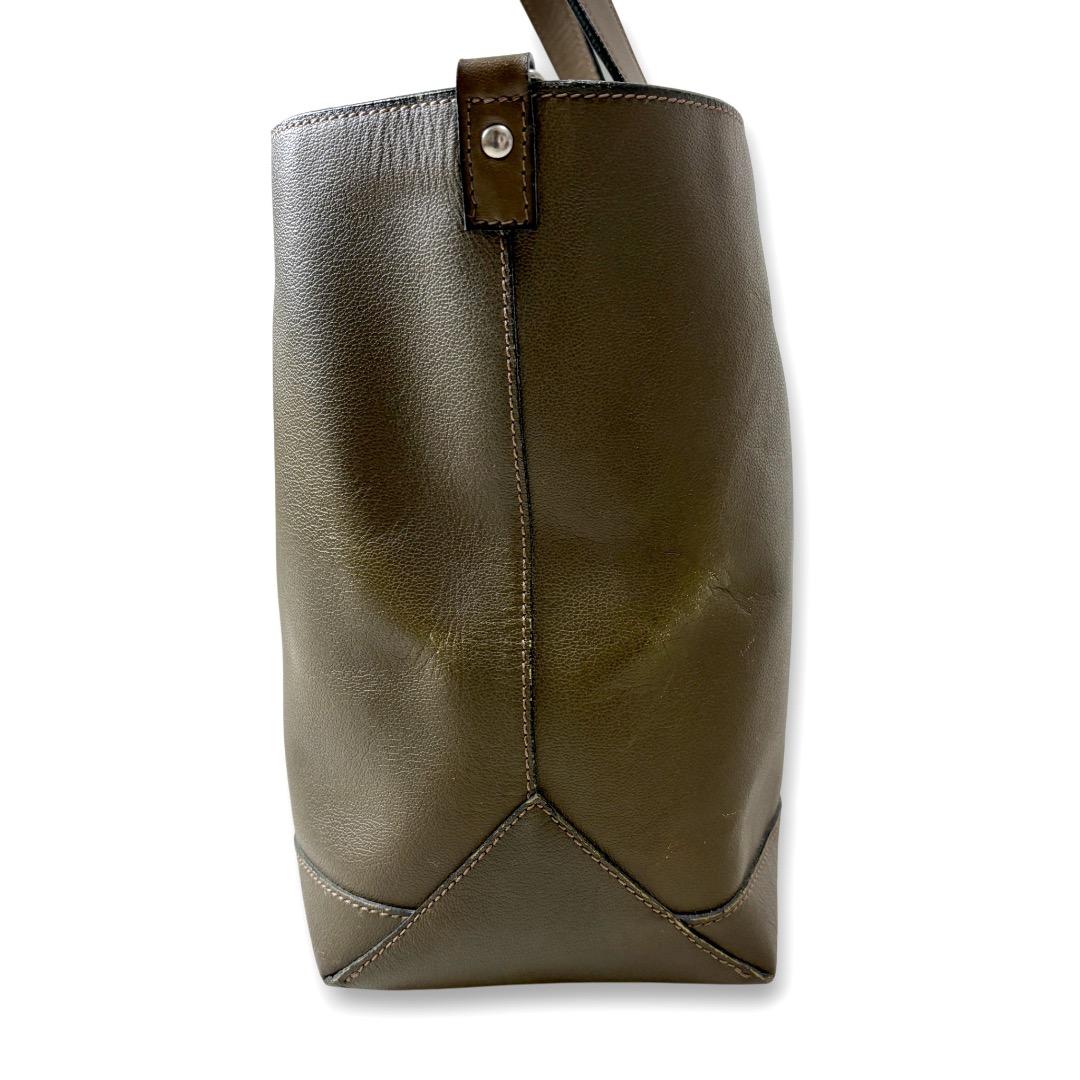 SOMES SADDLE トートバッグ レザー 革 本革 オリーブ カーキ