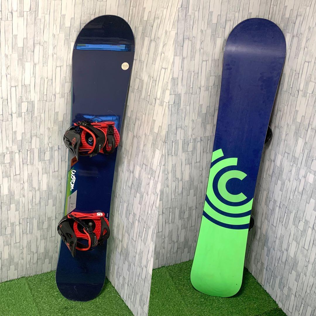 良品 BURTON CUSTOM スノーボード ビンディング2点 158cm