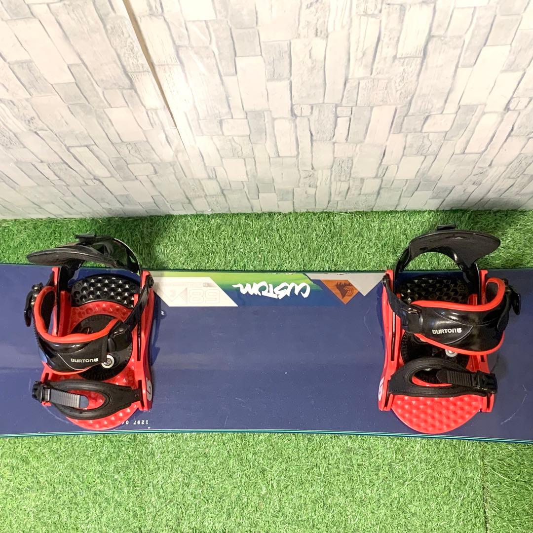 良品 BURTON CUSTOM スノーボード ビンディング2点 158cm