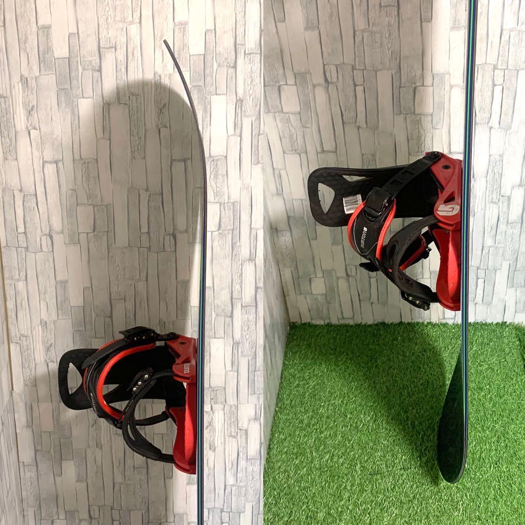 良品 BURTON CUSTOM スノーボード ビンディング2点 158cm