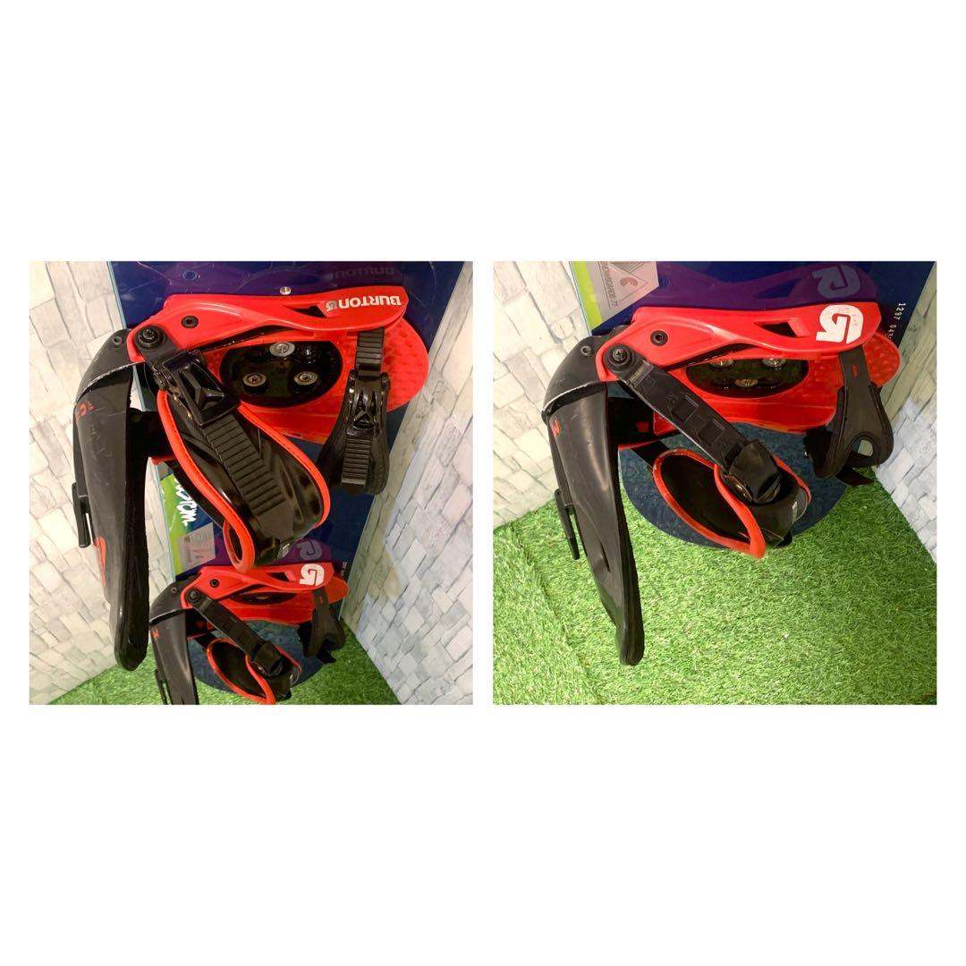 良品 BURTON CUSTOM スノーボード ビンディング2点 158cm
