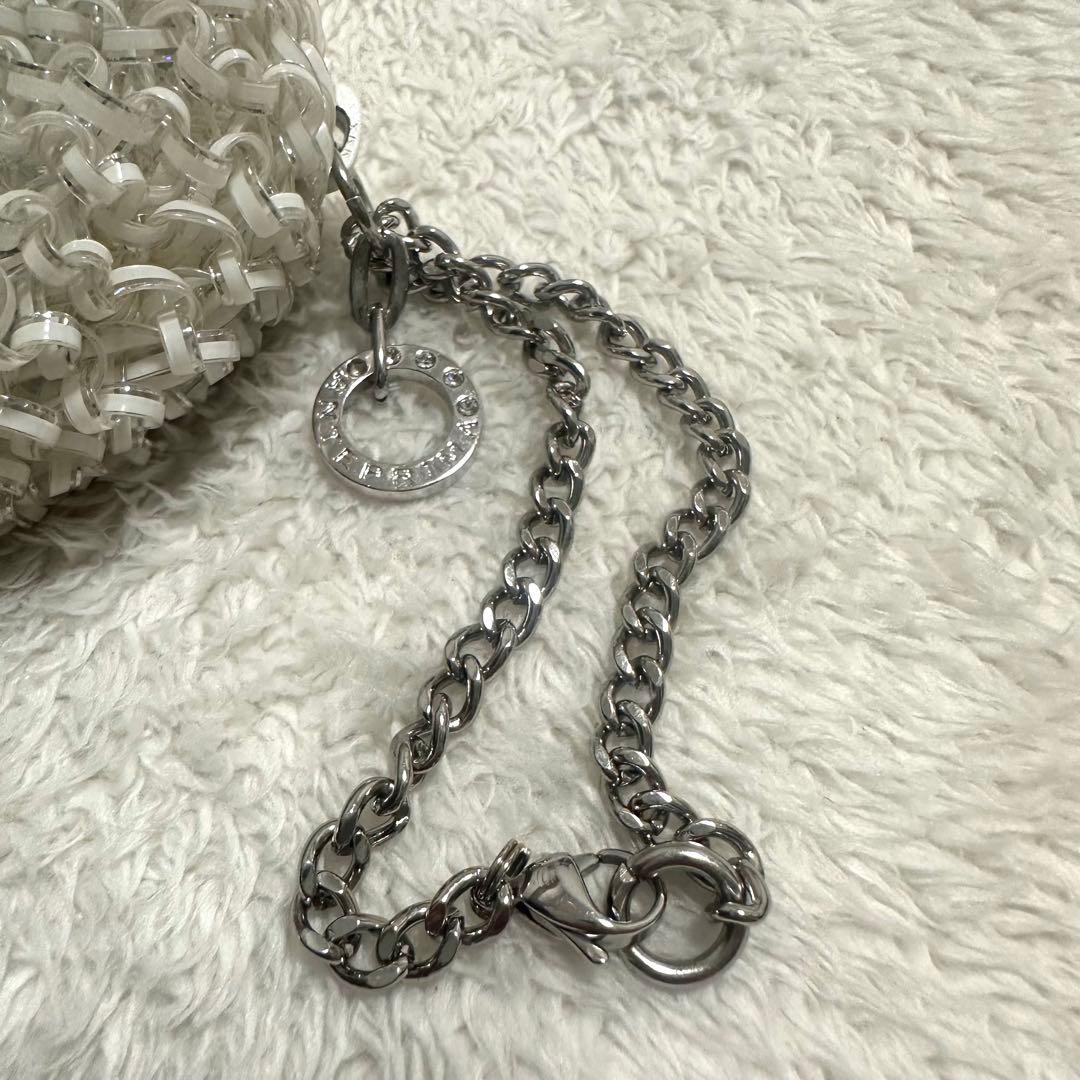 美品　ANTNPRIMA アンテプリマ　ポーチ　オーロラホワイト　ワイヤー　小物