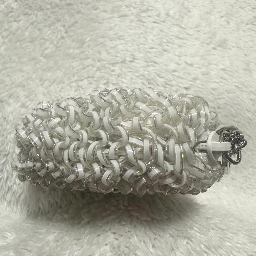 美品　ANTNPRIMA アンテプリマ　ポーチ　オーロラホワイト　ワイヤー　小物