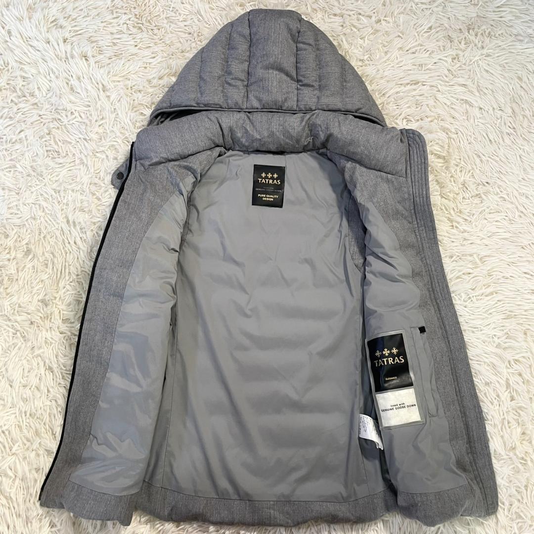 【美品】タトラス GIOCONDA ダウンベスト 2way ウール グレー 03