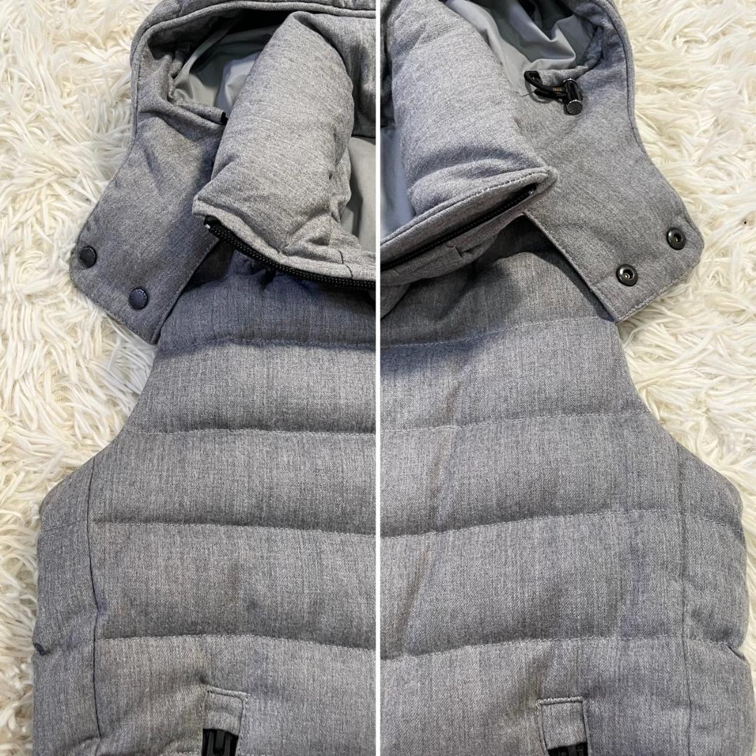 【美品】タトラス GIOCONDA ダウンベスト 2way ウール グレー 03