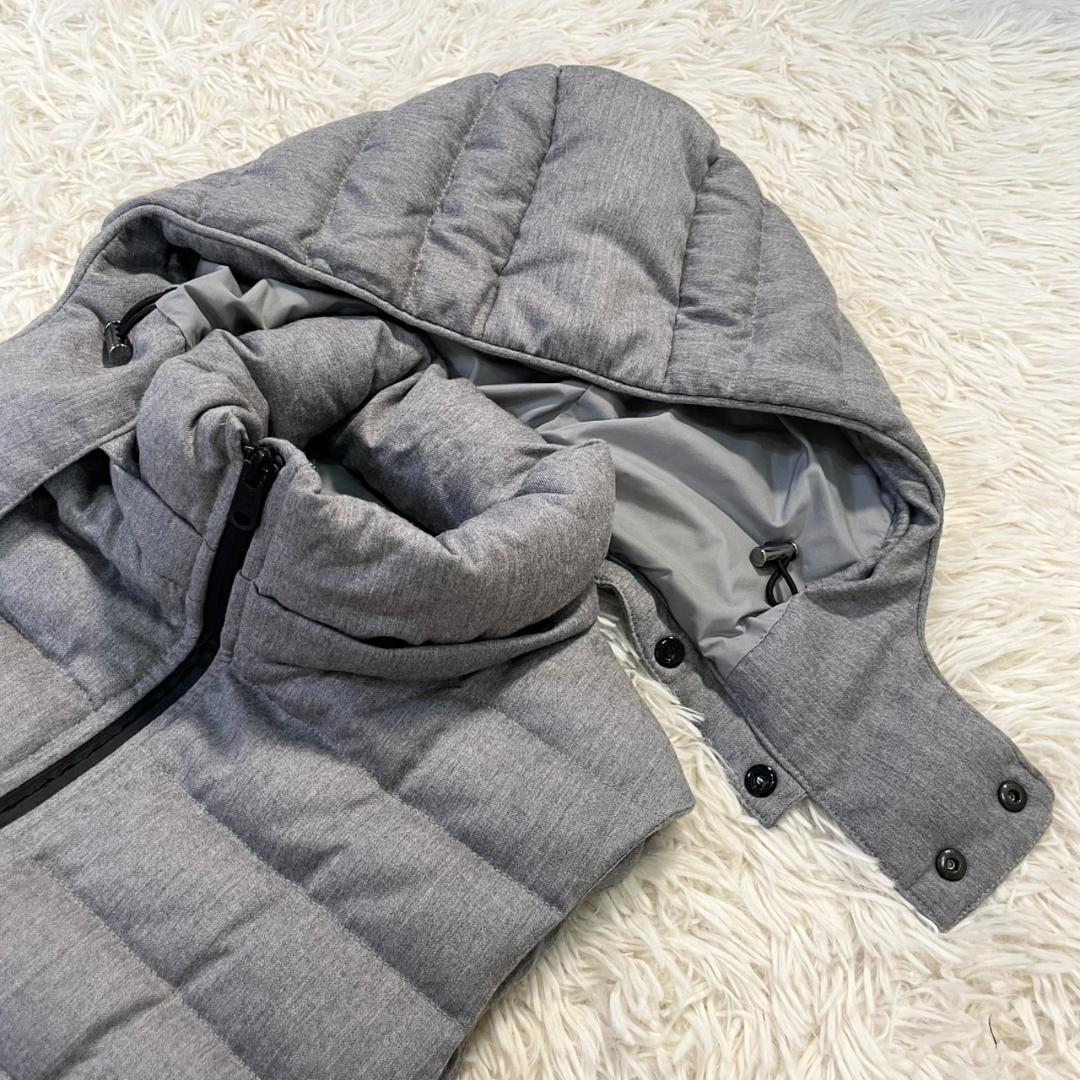 【美品】タトラス GIOCONDA ダウンベスト 2way ウール グレー 03