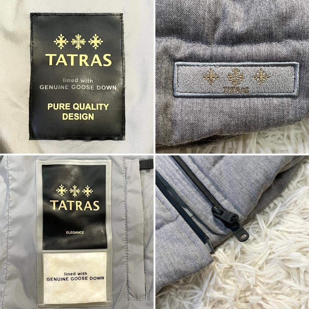 【美品】タトラス GIOCONDA ダウンベスト 2way ウール グレー 03