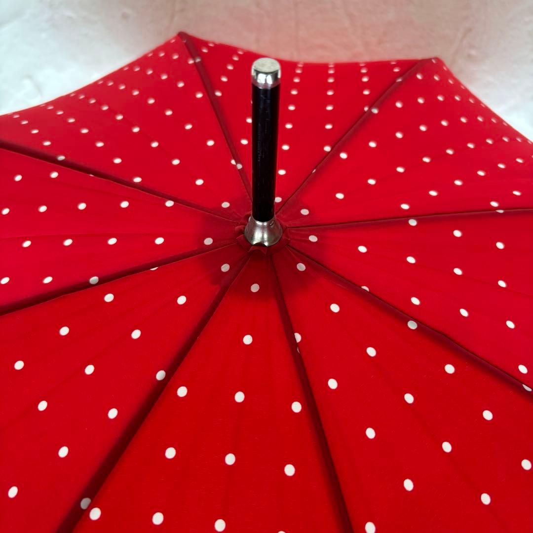 未使用品　Polo RalphLaurenポロラルフローレン 傘 赤白ドット水玉