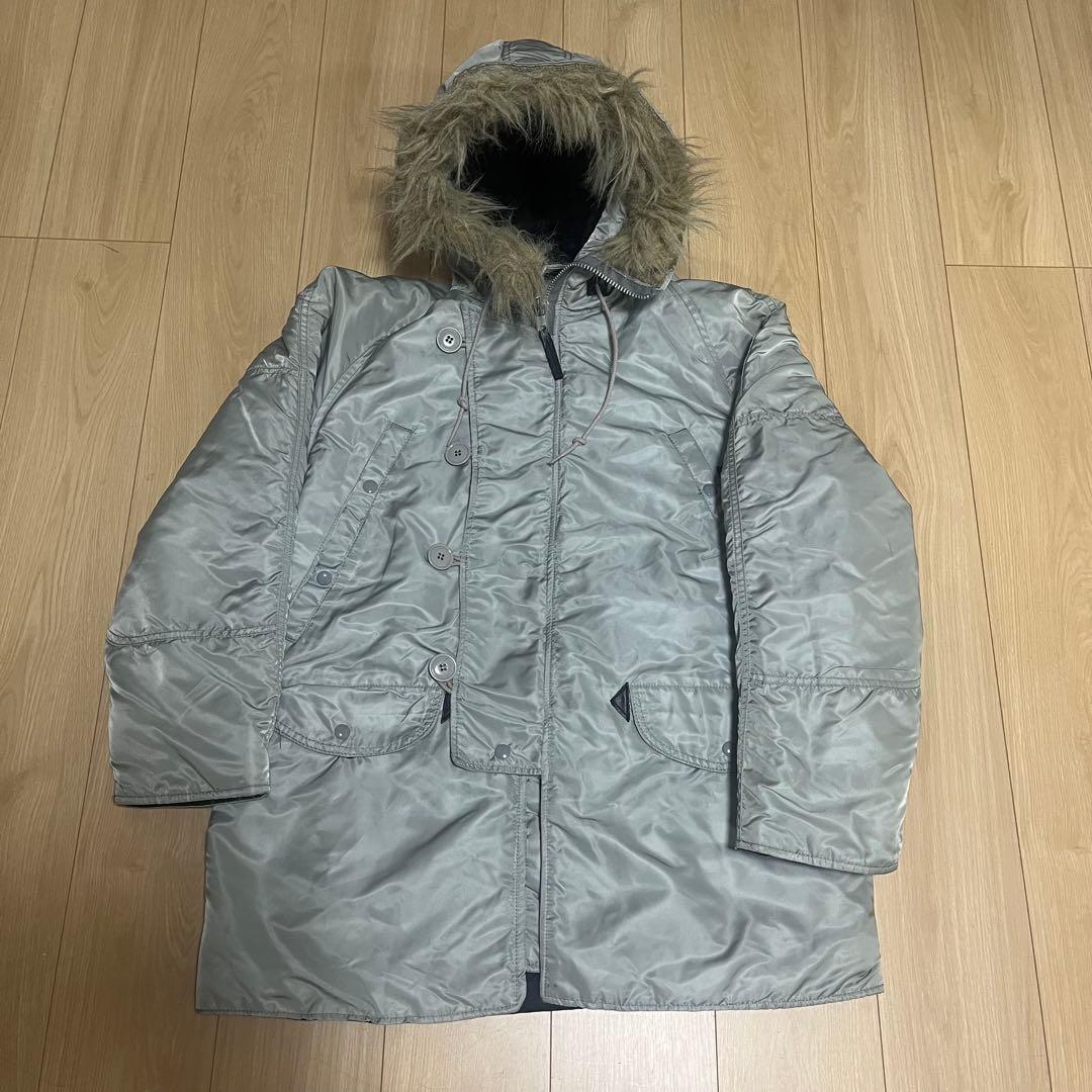 ALPHA 80's USA製 IDEAL ジップ　N-3Bジャケットシルバー