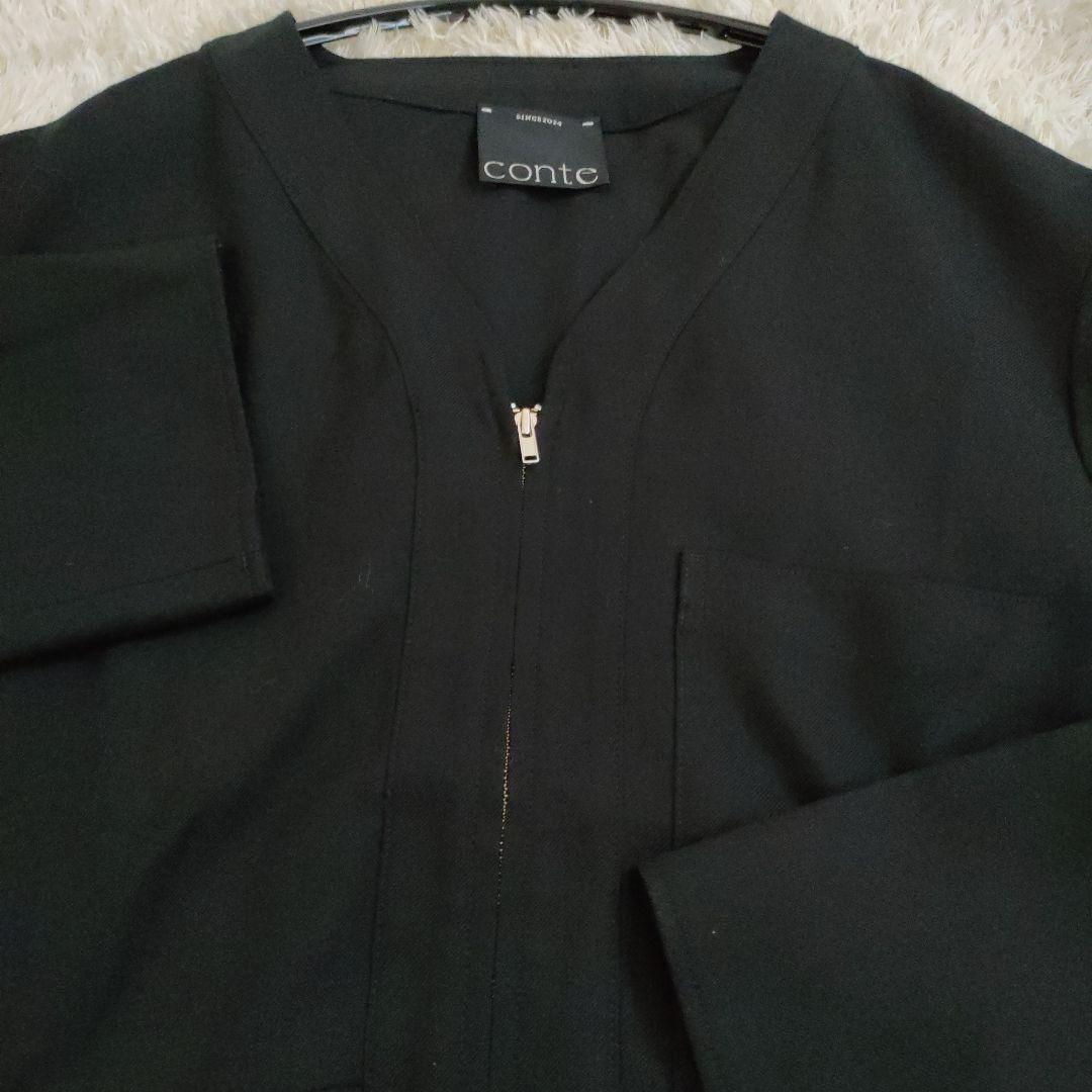 コンテ　辺見えみり　Vネック オールインワン　ブラック