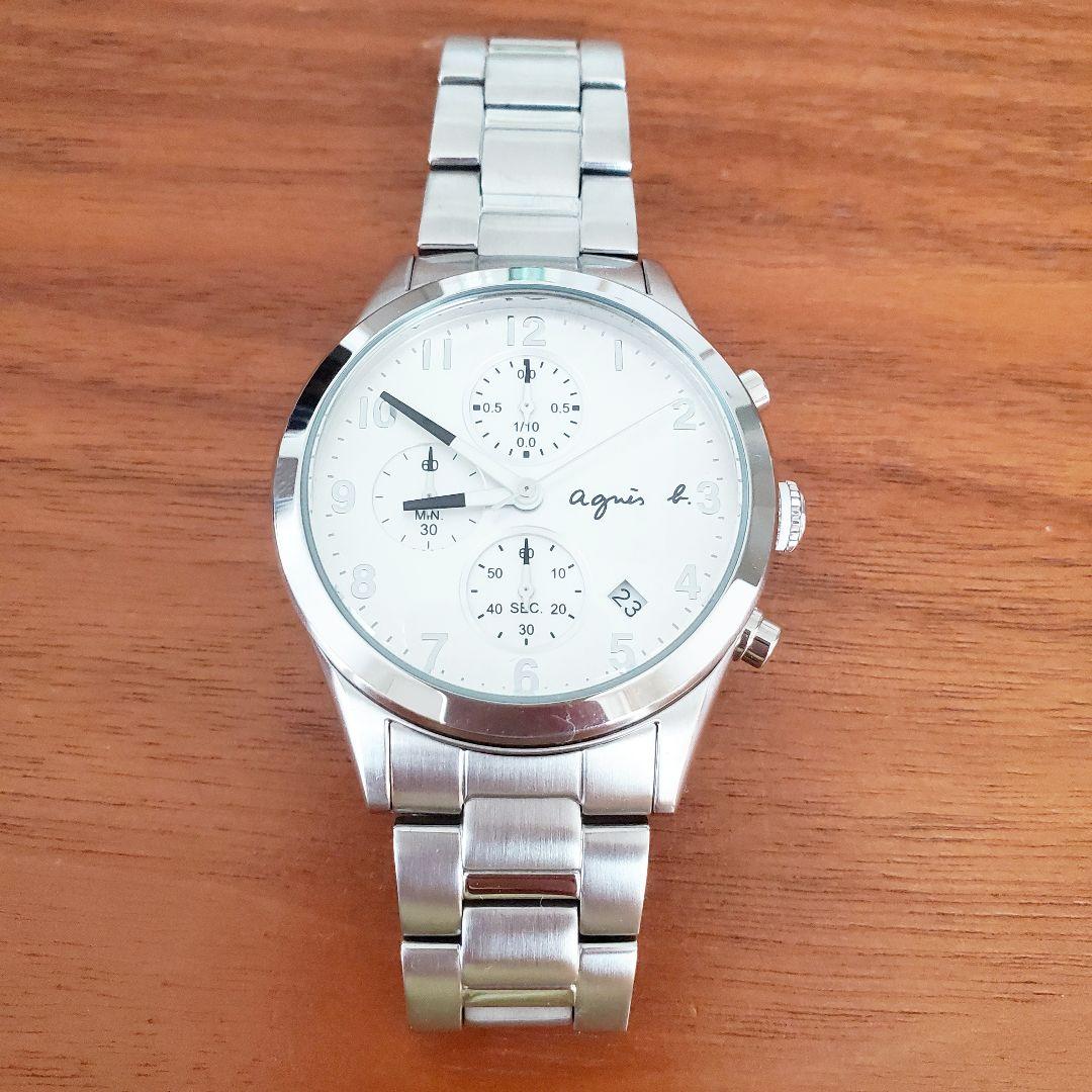 アニエスベー　メンズ　腕時計　シルバー　アナログ