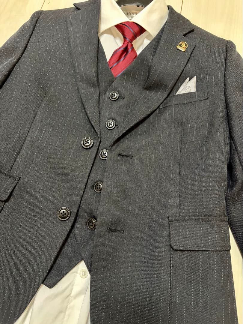 新品未使用品　CHOPIN 150 ベスト付きフォーマルスーツブラック