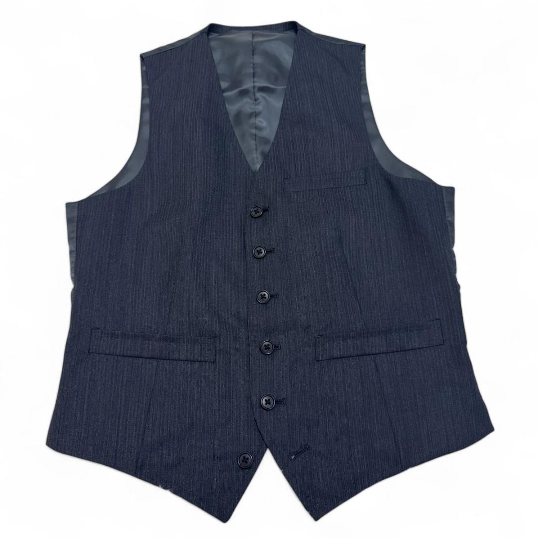 早い者勝ち！　極美品　ザ スーツ カンパニー　3ピース　グレー　ストライプ