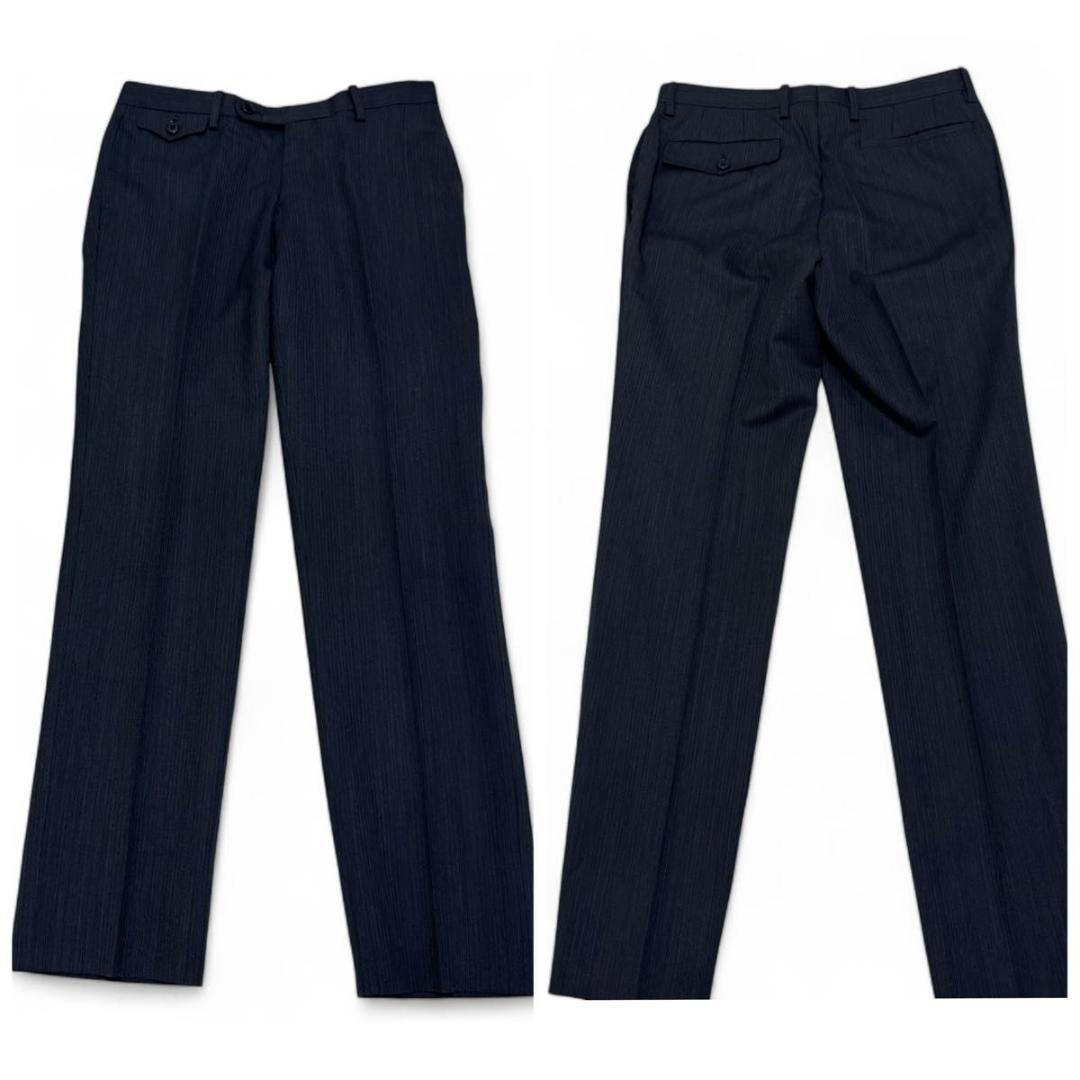 早い者勝ち！　極美品　ザ スーツ カンパニー　3ピース　グレー　ストライプ