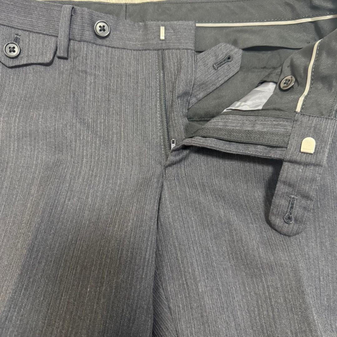 早い者勝ち！　極美品　ザ スーツ カンパニー　3ピース　グレー　ストライプ