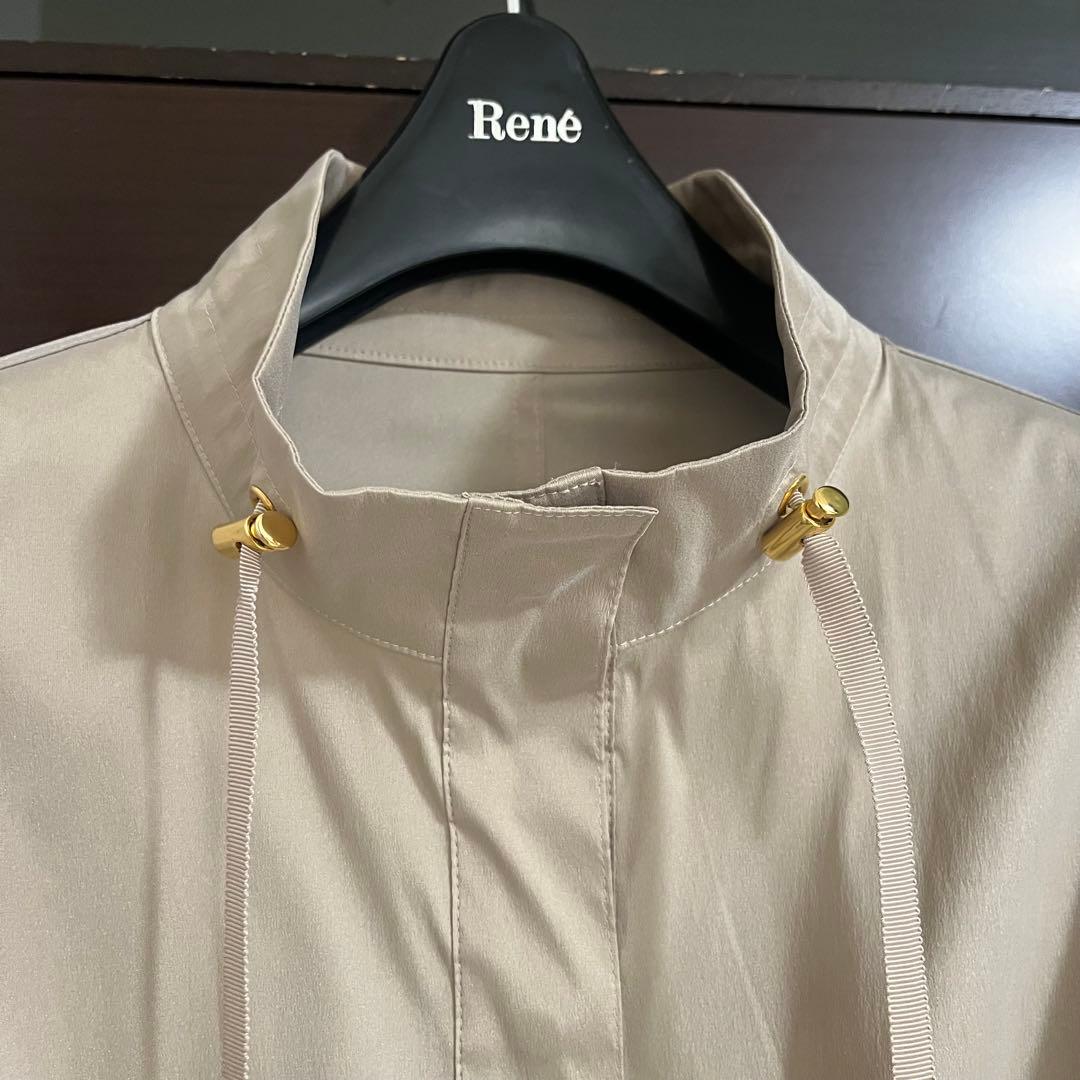 新品☆ANAYI× ETIQUE タフタギャザーロングブルゾン/セオリー、23区