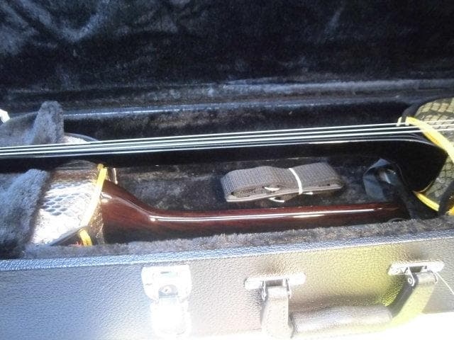 新品未使用(送料無料)11.980円　沖縄三線専用　二丁入ふかふかハードケース