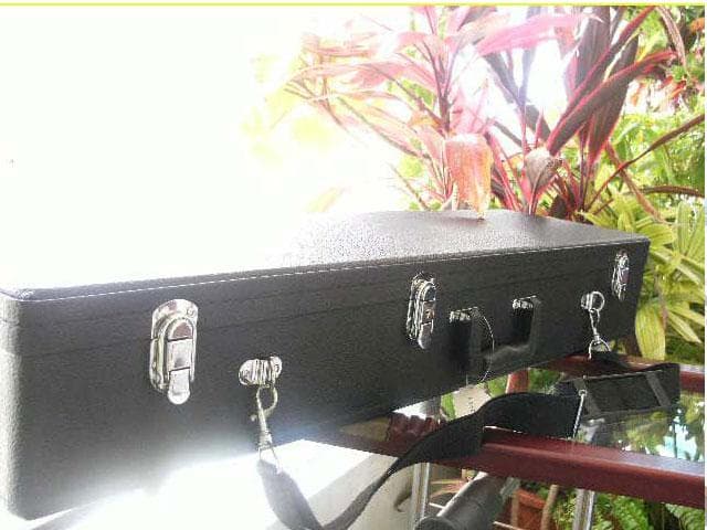 新品未使用(送料無料)11.980円　沖縄三線専用　二丁入ふかふかハードケース