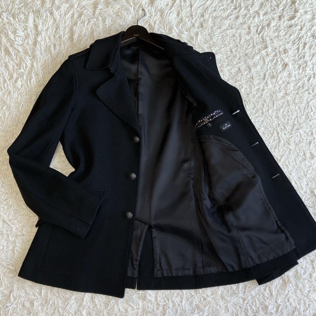 ◎美品 PS ポールスミス 花柄 着心地抜群 肉厚ウール マリンジャケット L1