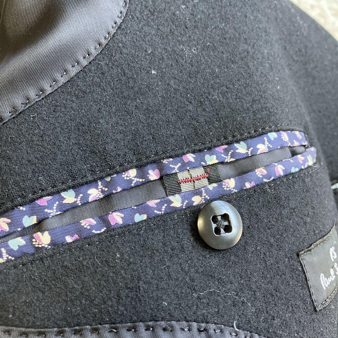 ◎美品 PS ポールスミス 花柄 着心地抜群 肉厚ウール マリンジャケット L1