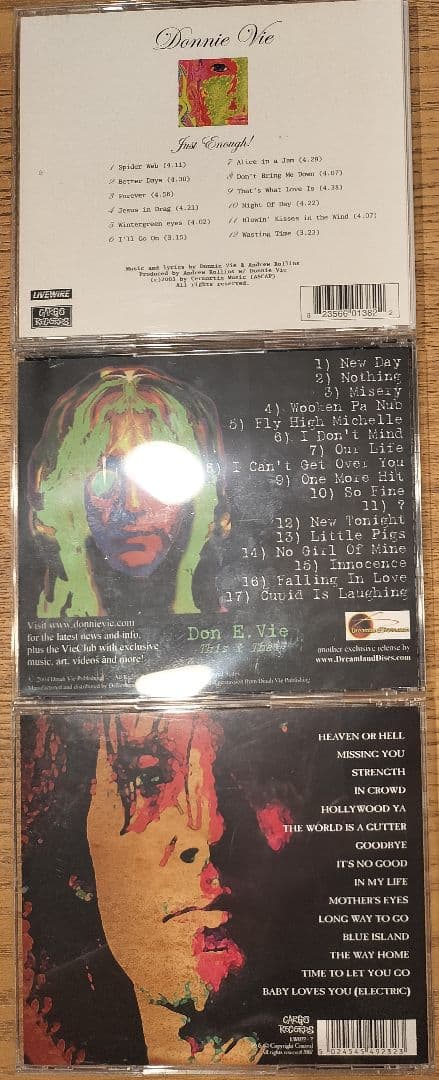 【輸入盤】Donnie Vie ソロ3枚セット