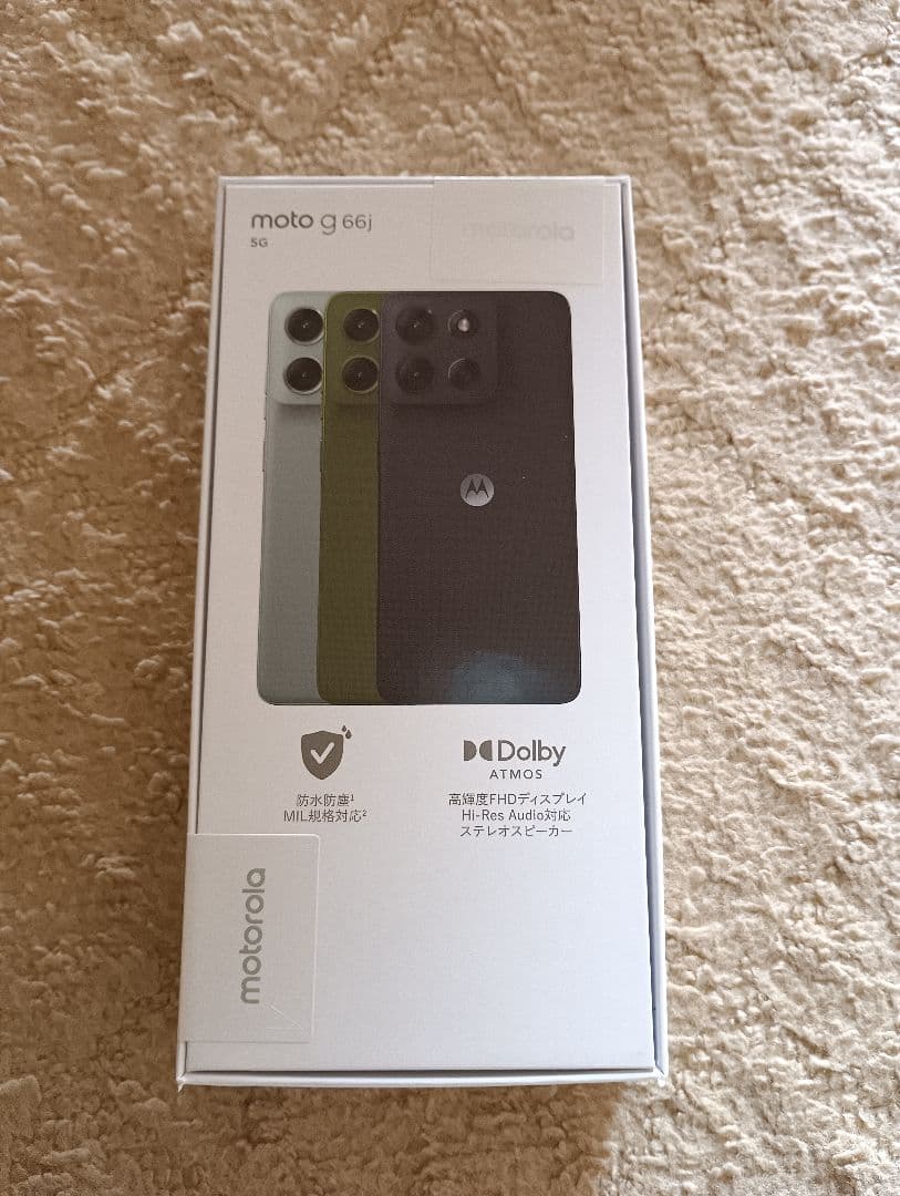 ❨新品未開封品❩モトローラ moto g66j 5G　 8/128GB 黒