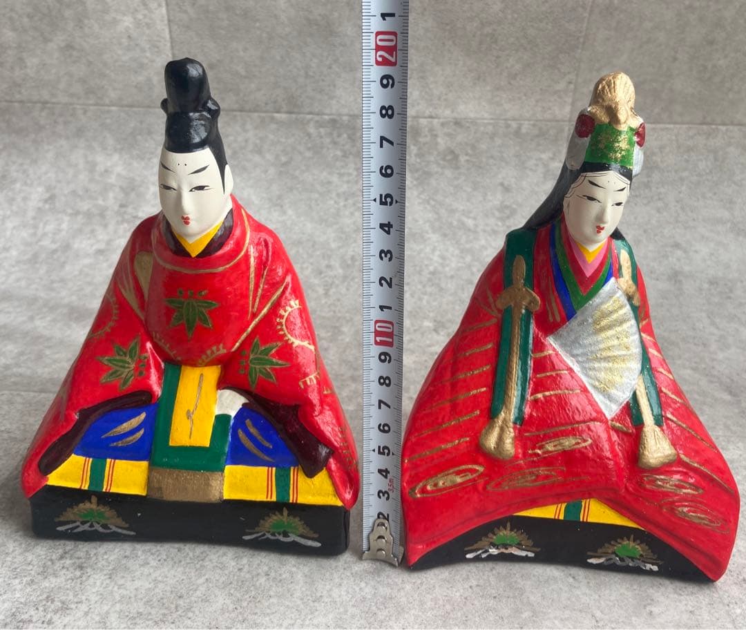 三次土雛　お雛様　雛人形　伝統工芸品　三次人形窯元　無形文化財　レトロ