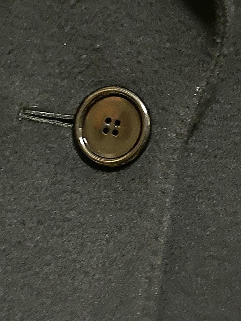 7号 クリスチャンディオール カシミヤ混 チェスターコート ブラック ネイビー