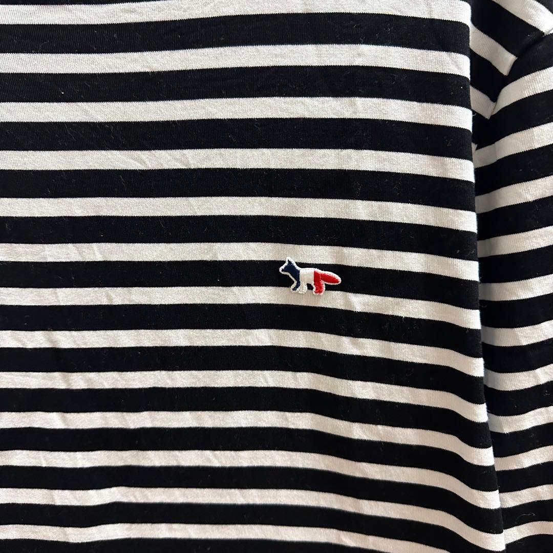 MAISON KITSUNÉ メゾンキツネ　長袖ストライプTシャツ