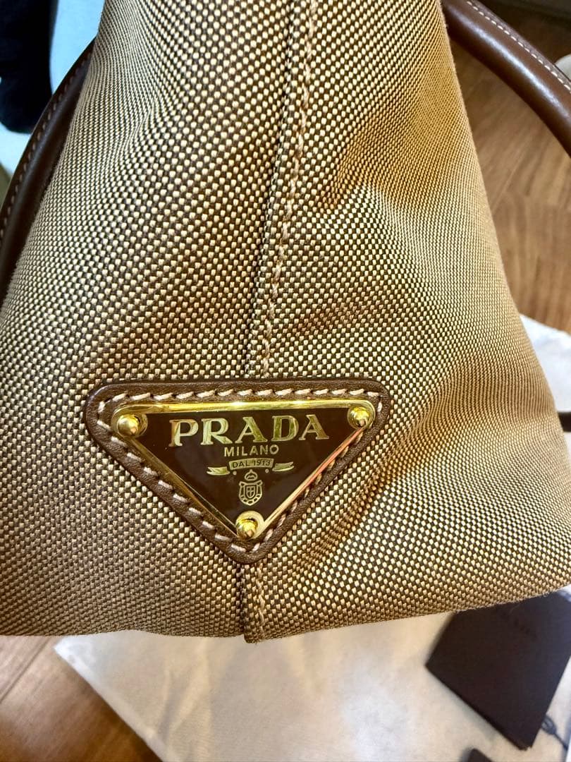 PRADA ブラウン トートバッグ 保存袋付き