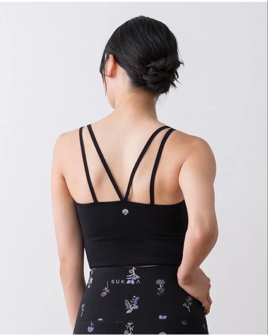 新品　SUKALA スカーラ　フラワーブーケブラトップ　M ブラック　ラバ