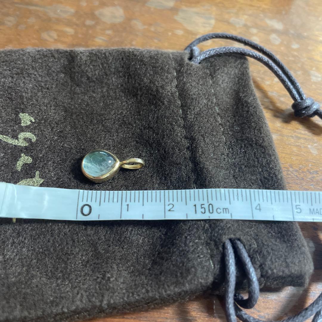 新品　アガット agete 現行品　K10 クォーツ　ラブラドライト チャーム