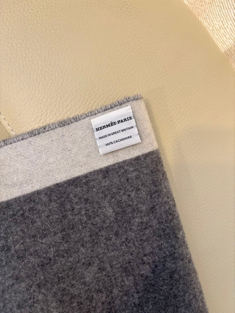 エルメス♡ラブストーリー♡マフラー♡美品♡グレー