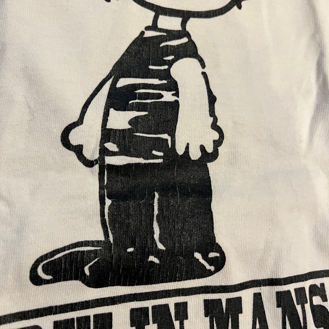 【USA製】90s マリリンマンソン × スヌーピー 7分袖 ラグランTシャツL