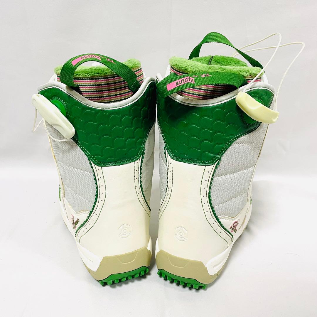 【美品】SALOMON サロモン スノーボードブーツ 23.5cm 白×緑