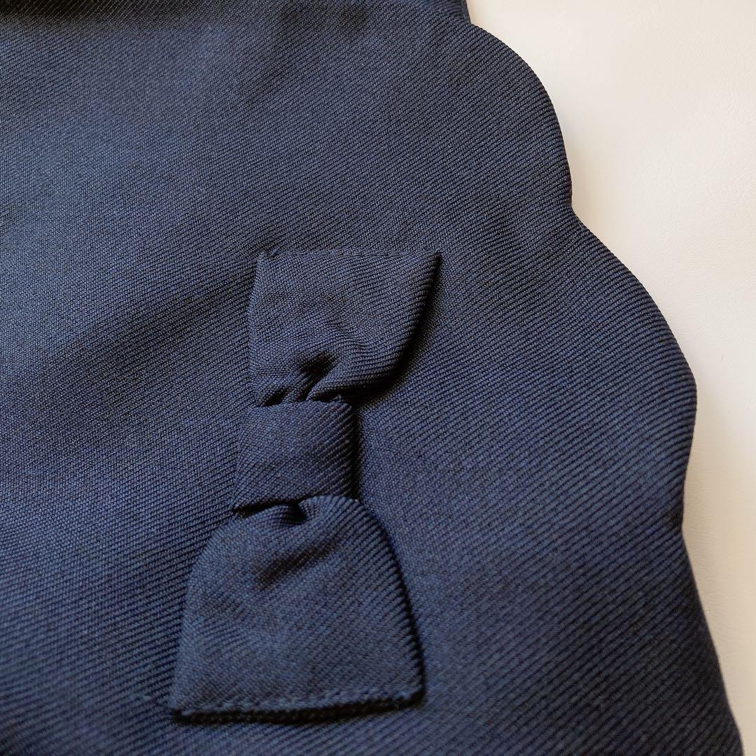 110size ネイビー×レース セレモニー 入学 卒園 フォーマル 女の子