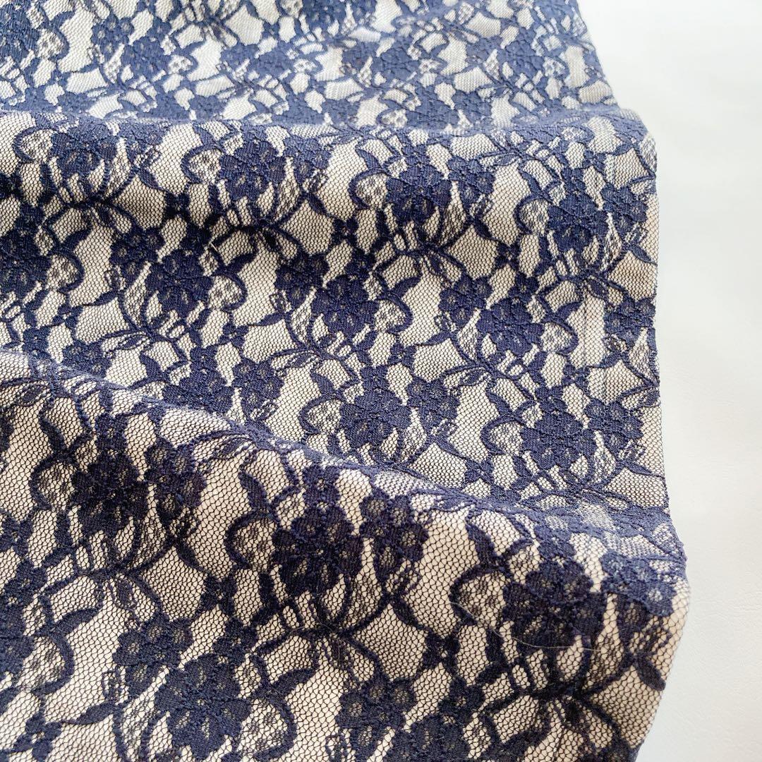 110size ネイビー×レース セレモニー 入学 卒園 フォーマル 女の子