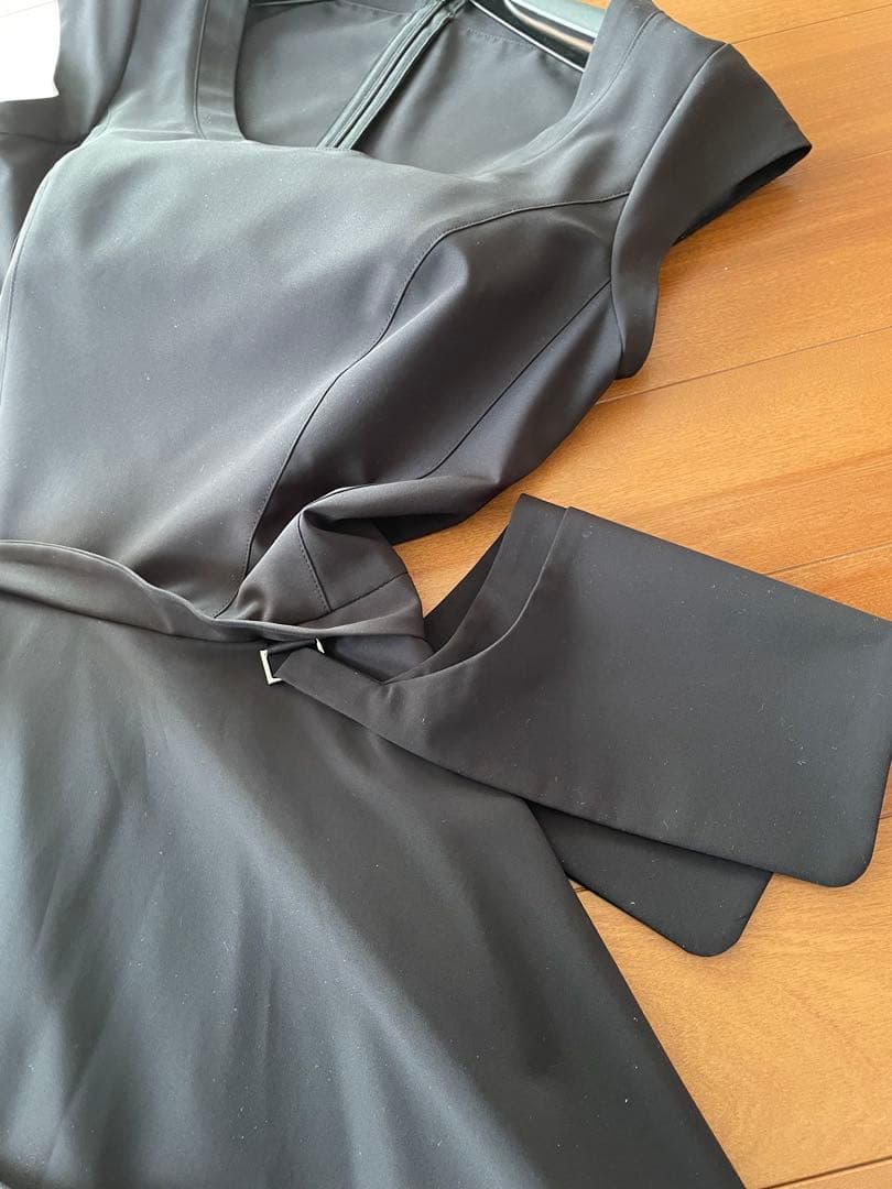 FOXEY ブラック ノースリーブワンピース　サイズ40