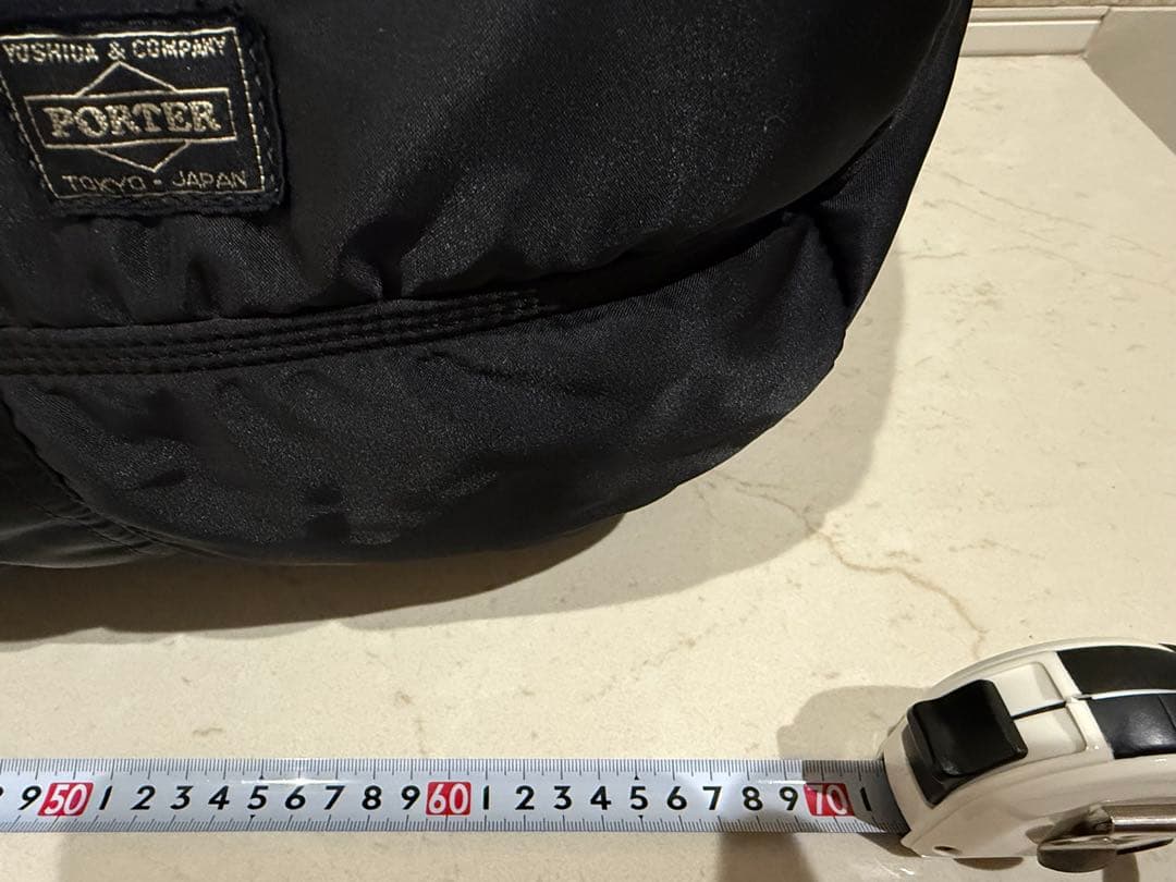 【値下げ】PORTERタンカー　ドラムバッグ大　ブラック