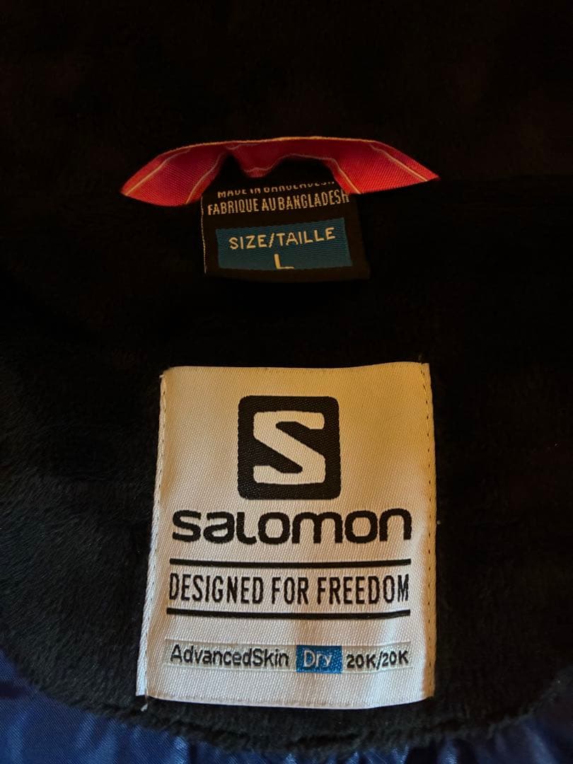 【美品】Salomon レディース スキーウェア 上下セット L 防水透湿素材