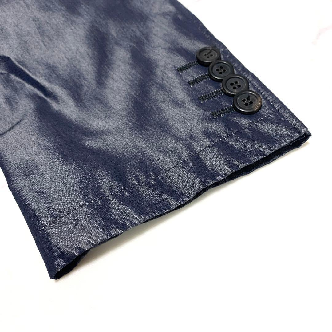 希少 ヴェルサーチ スーツ セットアップ メデューサ ブルー 48 光沢感