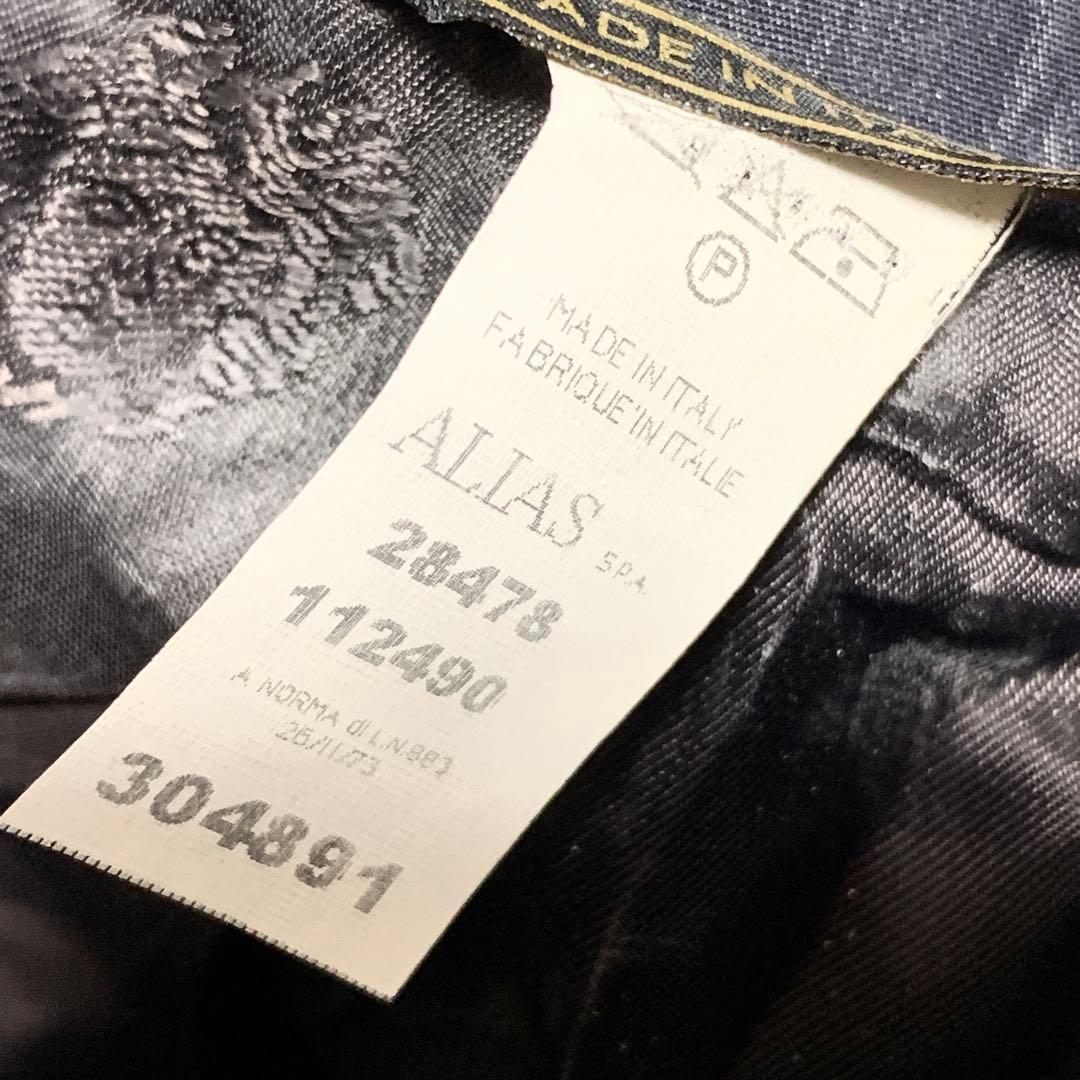 希少 ヴェルサーチ スーツ セットアップ メデューサ ブルー 48 光沢感