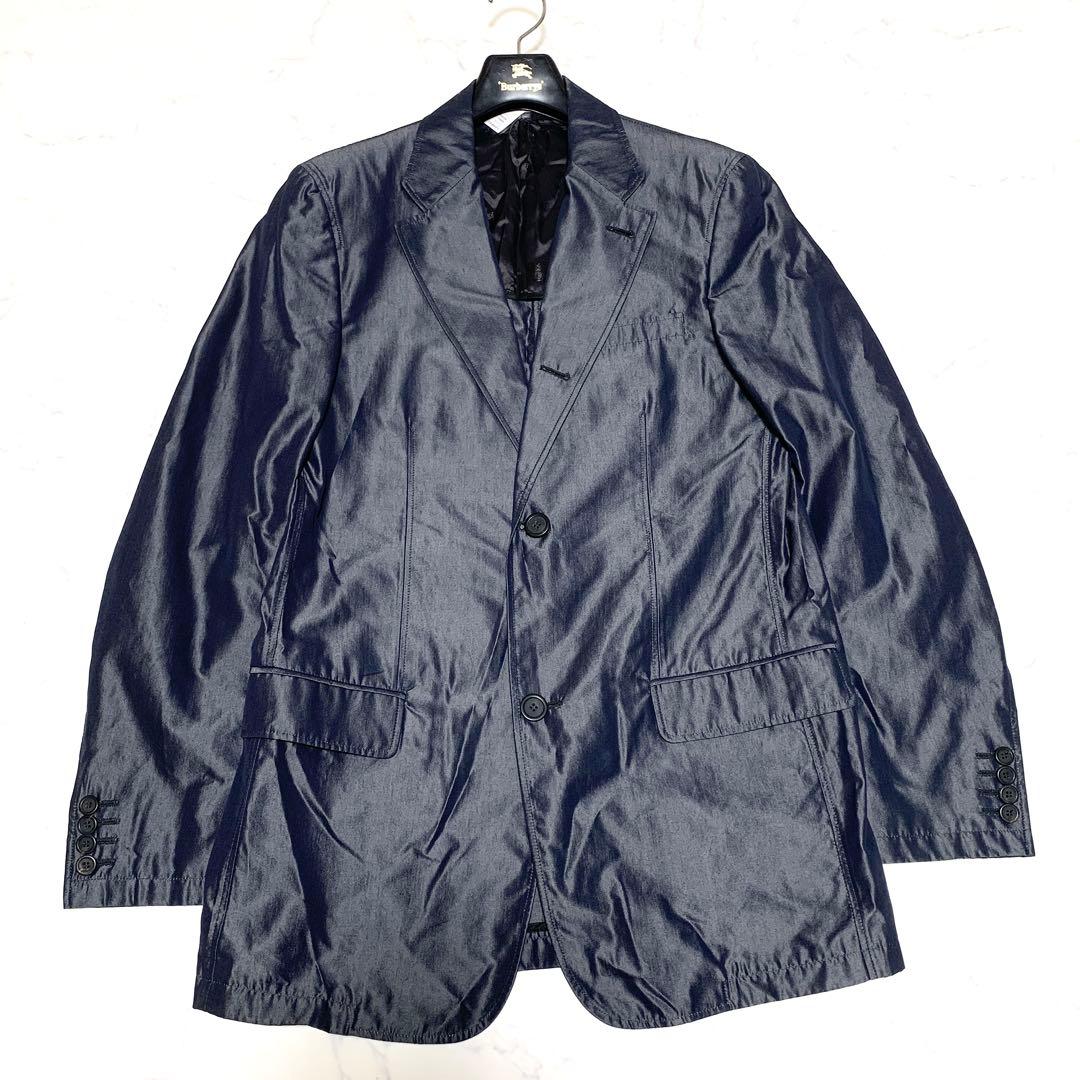 希少 ヴェルサーチ スーツ セットアップ メデューサ ブルー 48 光沢感