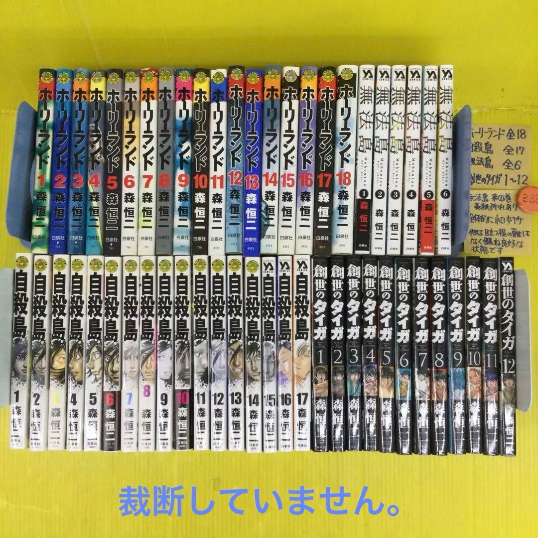 森恒二　創世のタイガ　自殺島　無法島　ホーリーランド　完結多数　本书为未裁剪原版
