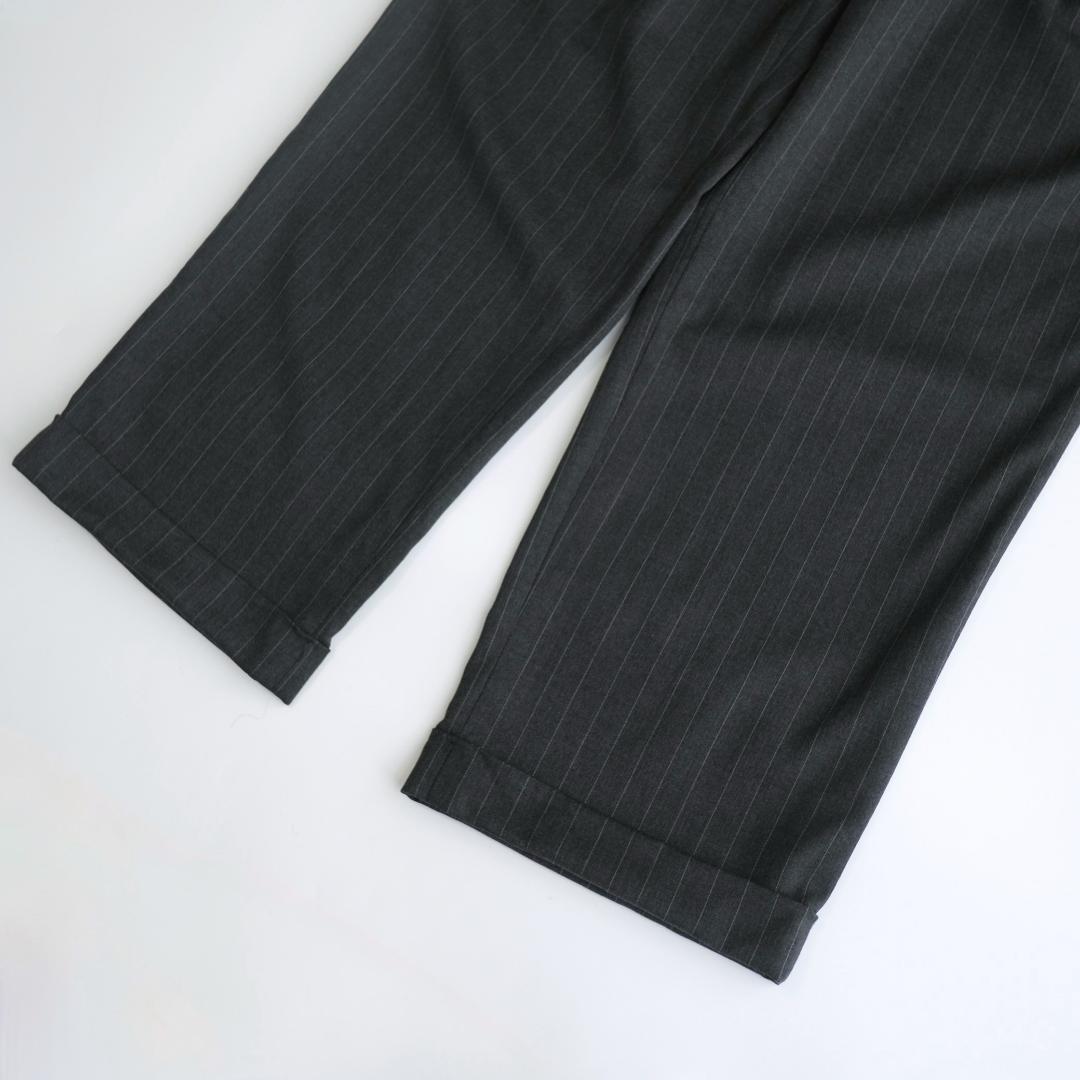 LAUREN RALPH LAUREN ツータックストライプスラックス